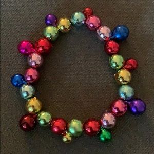 Vintage Multicolor Jingle Bell Holiday Bracelet
